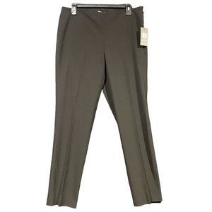 NEW VINCE CAMUTO Women's Ankle Length Ponte Pants Rich Black Side Zipper Size 10